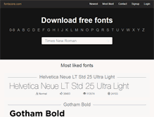 Tablet Screenshot of fontscore.com